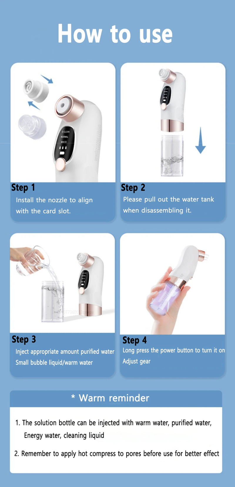Remover Pore Vacuum Face Cleaner